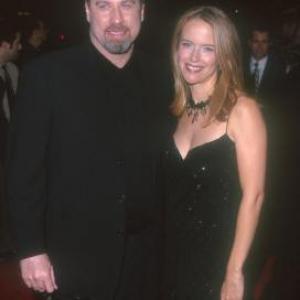 John Travolta and Kelly Preston at event of For Love of the Game (1999)