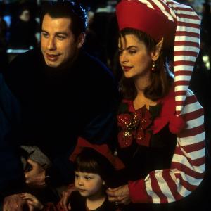 Still of John Travolta and Kirstie Alley in Look Who's Talking (1989)
