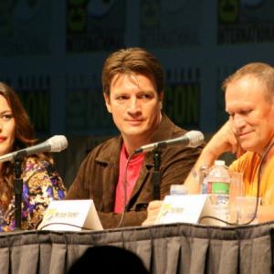 Liv Tyler Nathan Fillion Ted Hope Ellen Page and Michael Rooker at event of Super 2010