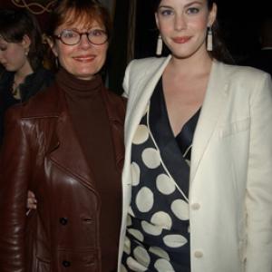 Susan Sarandon and Liv Tyler at event of Ziedu Valdovas Dvi tvirtoves 2002
