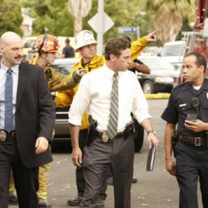 Still of Skeet Ulrich and Corey Stoll in Law & Order: Los Angeles (2010)