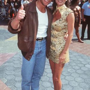 JeanClaude Van Damme and Darcy LaPier at event of The Quest 1996