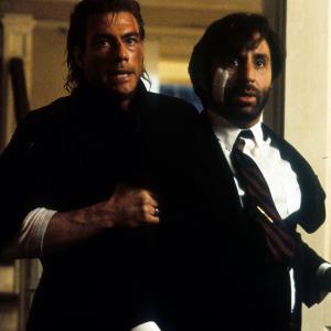 Still of JeanClaude Van Damme and Ron Silver in Timecop 1994
