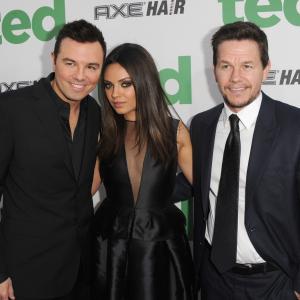 Mark Wahlberg, Mila Kunis and Seth MacFarlane at event of Tedis (2012)