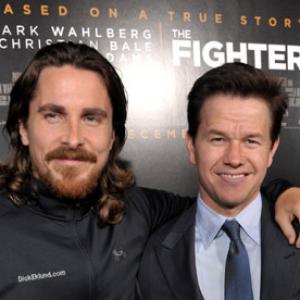 Mark Wahlberg and Christian Bale at event of Kovotojas 2010
