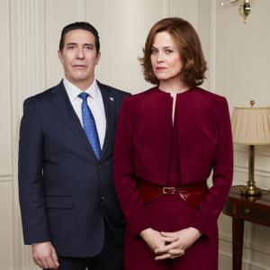 Still of Sigourney Weaver and Ciarn Hinds in Political Animals 2012