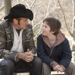 Still of Robin Williams and Freddie Highmore in August Rush 2007