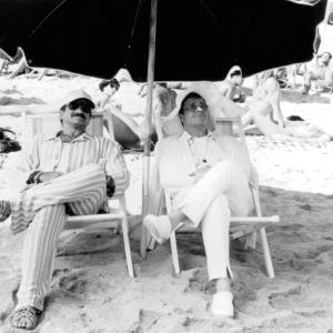 Still of Robin Williams and Nathan Lane in The Birdcage 1996
