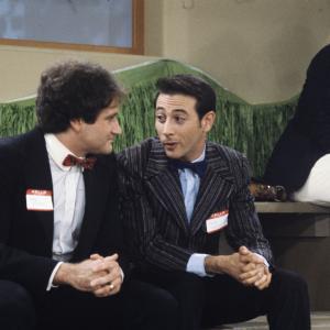 Still of Robin Williams and Paul Reubens in Mork & Mindy (1978)