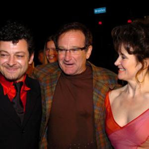 Robin Williams and Andy Serkis at event of Ziedu Valdovas: Karaliaus sugrizimas (2003)
