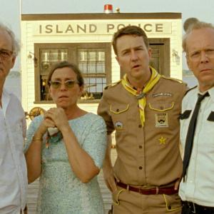 Still of Bill Murray, Bruce Willis, Frances McDormand and Edward Norton in Menesienos karalyste (2012)