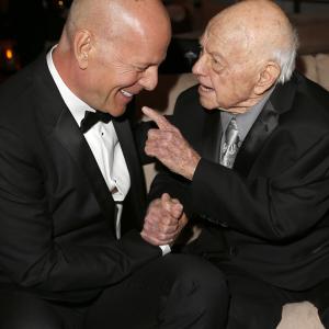 Bruce Willis and Mickey Rooney