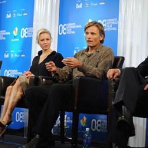 Renée Zellweger, Ed Harris, Jeremy Irons and Viggo Mortensen at event of Appaloosa (2008)