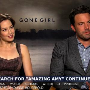 Still of Ben Affleck and Carrie Coon in IMDb What to Watch 2013