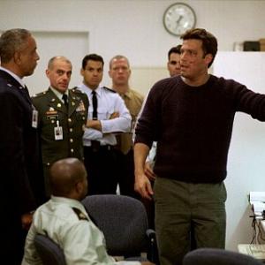 (Left) Philip Akin as General Wilkes and (right) Ben Affleck as Jack Ryan in 