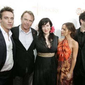 Gabrielle Anwar, Sam Neill, Jonathan Rhys Meyers, James Frain and Maria Doyle Kennedy at event of The Tudors (2007)