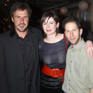 David Arquette Emily Mortimer and Tim Blake Nelson at event of A Foreign Affair 2003