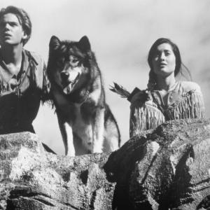 Still of Scott Bairstow and Charmaine Craig in White Fang 2: Myth of the White Wolf (1994)