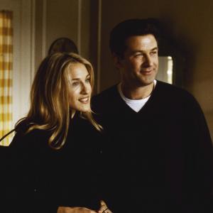 Still of Alec Baldwin and Sarah Jessica Parker in State and Main (2000)