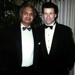 Amin Q. Chaudhri with Alec Baldwin