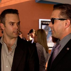 Producer/Director Rocco DeVilliers with Actor Stephen Baldwin at THE FLYBOYS premiere.