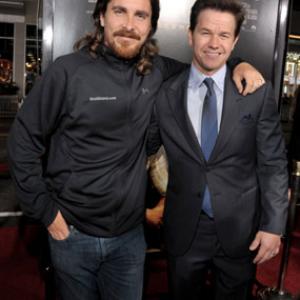 Mark Wahlberg and Christian Bale at event of Kovotojas 2010