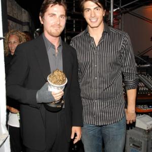 Christian Bale and Brandon Routh at event of 2006 MTV Movie Awards 2006