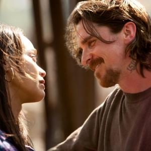 Still of Christian Bale and Zoe Saldana in Out of the Furnace 2013