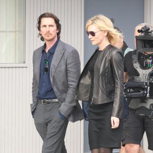 Christian Bale and Cate Blanchett in Knight of Cups 2015