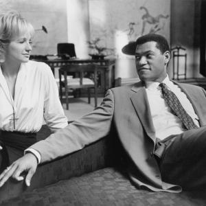 Still of Ellen Barkin and Laurence Fishburne in Bad Company 1995