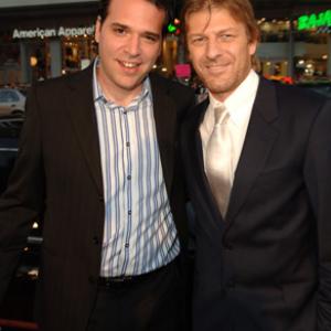 Sean Bean and Michael Seitzman at event of North Country 2005