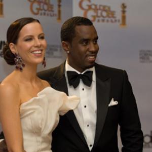 The Golden Globe Awards  66th Annual Arrivals Kate Beckinsale Sean P Diddy Combs