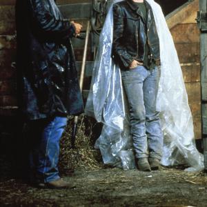 Still of Tom Berenger and Ted Levine in Betrayed 1988