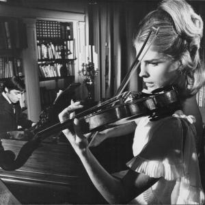 Still of Candice Bergen and Roger Lloyd Pack in The Magus 1968