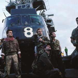 Still of Bill Paxton Charlie Sheen Michael Biehn and Rick Rossovich in Navy Seals 1990