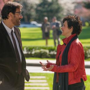 Still of Juliette Binoche and Clive Owen in Words and Pictures (2013)