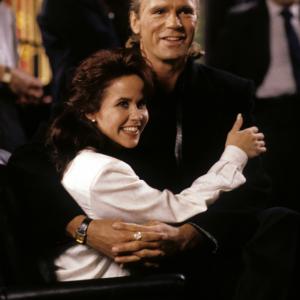 Still of Linda Blair and Richard Dean Anderson in MacGyver (1985)