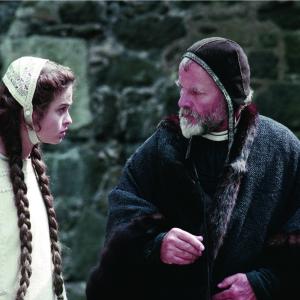 Still of Helena Bonham Carter and Ian Holm in Hamlet (1990)