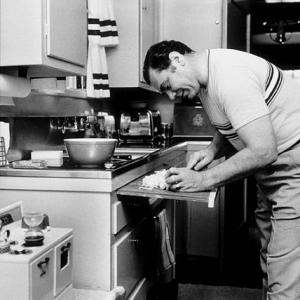 Ernest Borgnine at home, 1955.