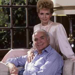 Ernest Borgnine and his wife Tova at their Beverly Hills home