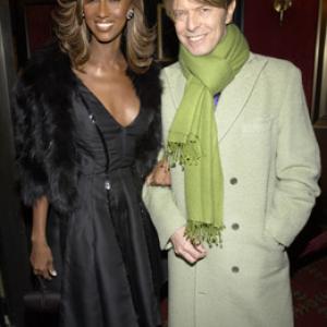 David Bowie and Iman at event of Empire 2002