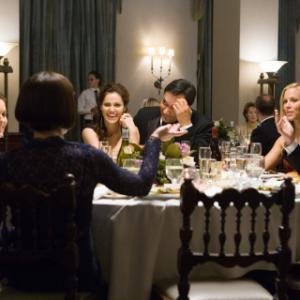 Still of Amy Brenneman, Maria Bello, Hugh Dancy, Maggie Grace and Emily Blunt in The Jane Austen Book Club (2007)