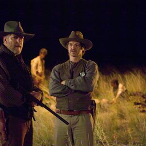 Still of Clancy Brown and William Mapother in The Burrowers 2008