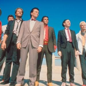 Still of Jeff Goldblum, Clancy Brown, Peter Weller, Pepe Serna and Lewis Smith in The Adventures of Buckaroo Banzai Across the 8th Dimension (1984)