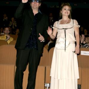 Helena Bonham Carter and Tim Burton at event of Corpse Bride (2005)