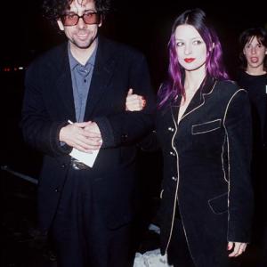 Tim Burton and Lisa Marie at event of Death and the Maiden (1994)