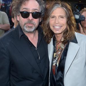 Tim Burton, Alice Cooper and Steven Tyler at event of Nakties seseliai (2012)