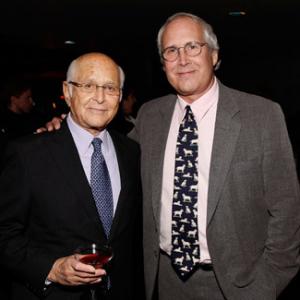 Chevy Chase and Norman Lear