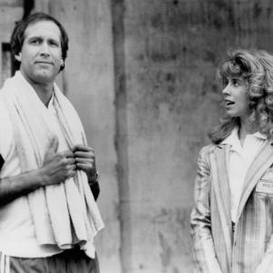 Still of Chevy Chase and Julianne Phillips in Fletch Lives 1989