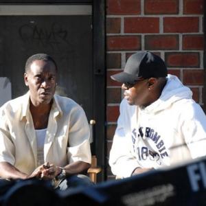 Still of Don Cheadle and Antoine Fuqua in Brooklyn's Finest (2009)